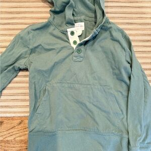 Crew Cuts Green Hooded Pullover with Front Pocket size Small 6-7